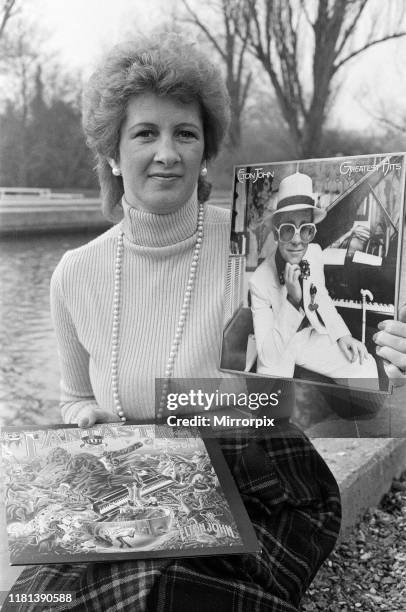 Linda Sawford, former lover of Elton John. She lived with Elton for around nine months in 1970. February 1984.