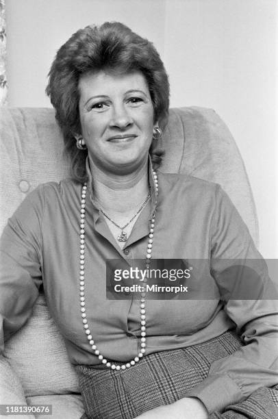 Linda Sawford, former lover of Elton John. She lived with Elton for around nine months in 1970. February 1984.
