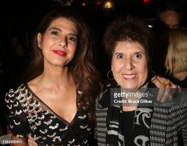 Marisa Tomei and mother Patricia Addie Tomei pose at the opening night party for the revival of Tennessee Williams’ "The Rose Tattoo" on Broadway at...