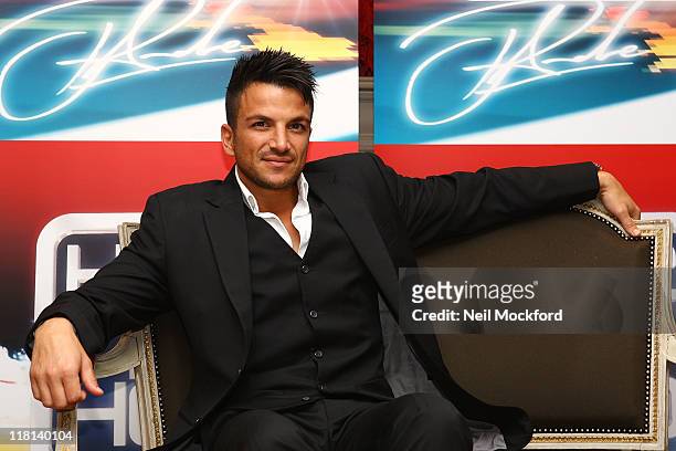 Peter Andre attends a photocall for Here 2 Help at Charlotte Street Hotel on July 4, 2011 in London, England.