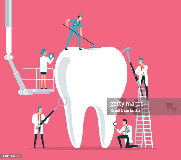 ilustrações, clipart, desenhos animados e ícones de clínicas dentárias - equipamento dentário