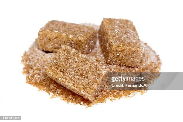 brown sugar cubes - brown sugar stock pictures, royalty-free photos & images
