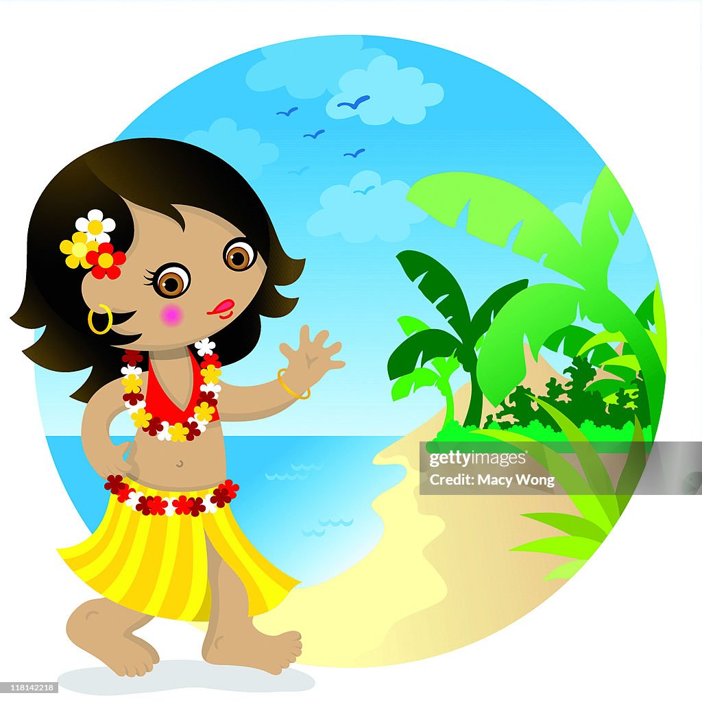 Hawaii cute girl