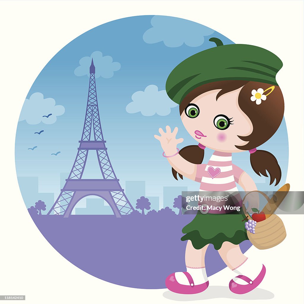 Paris cute girl