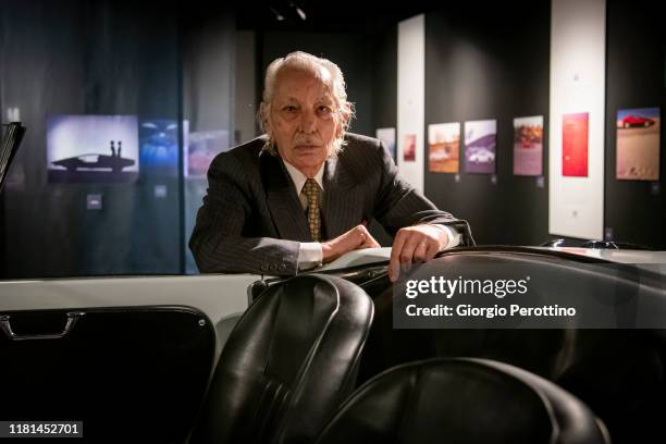 Giorgio Bellia attends the opening of his photo exhibition at Museo Nazionale dell'Automobile on October 15, 2019 in Turin, Italy.