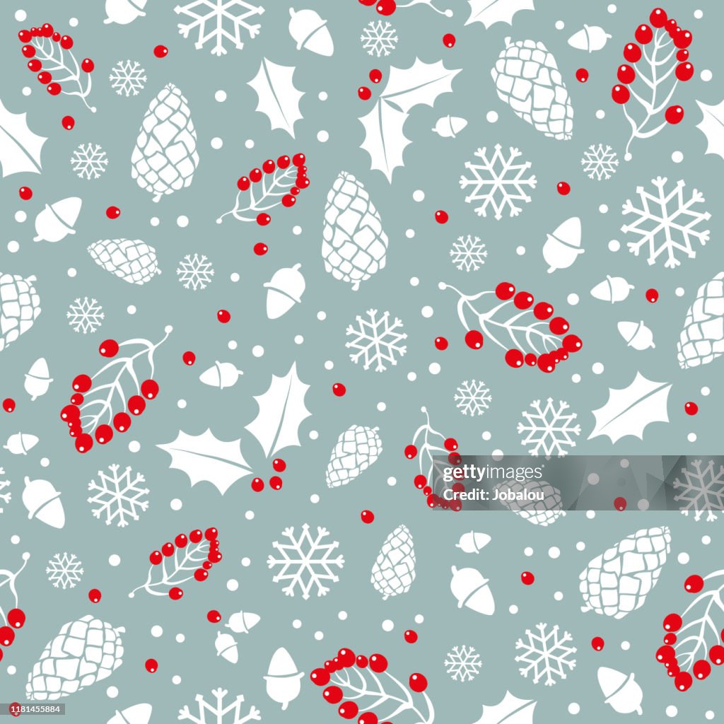 Hintergrund Nahtlose Weihnachts-Wintersaison