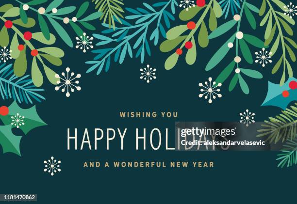 holiday background - branch stock illustrations