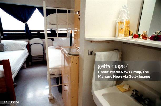 Cell at the Federal Correctional Institution, Dublin is photographed in Dublin, Calif. On March 2, 2000.
