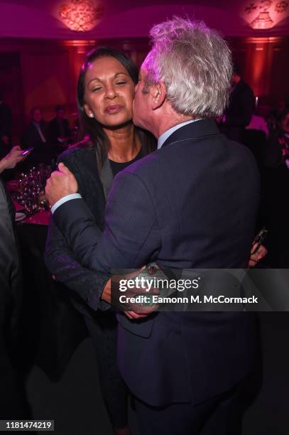 Gina Miller and John Bercow attend the PinkNews Awards 2019 at The Church House on October 16, 2019 in London, England.