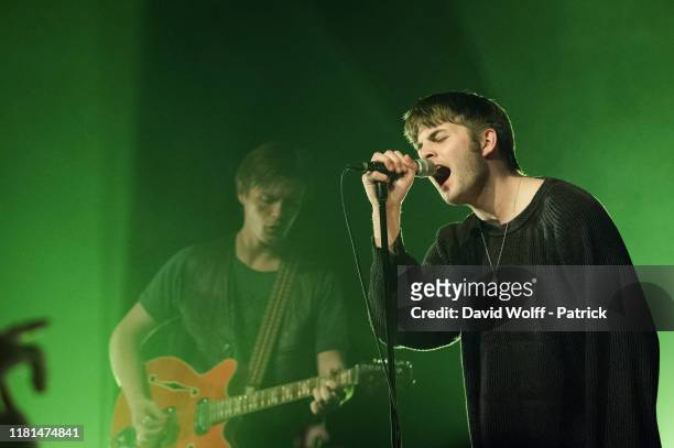 Grian Chatten from Fontaines D.C. Performs at Le Bataclan on November 10, 2019 in Paris, France.