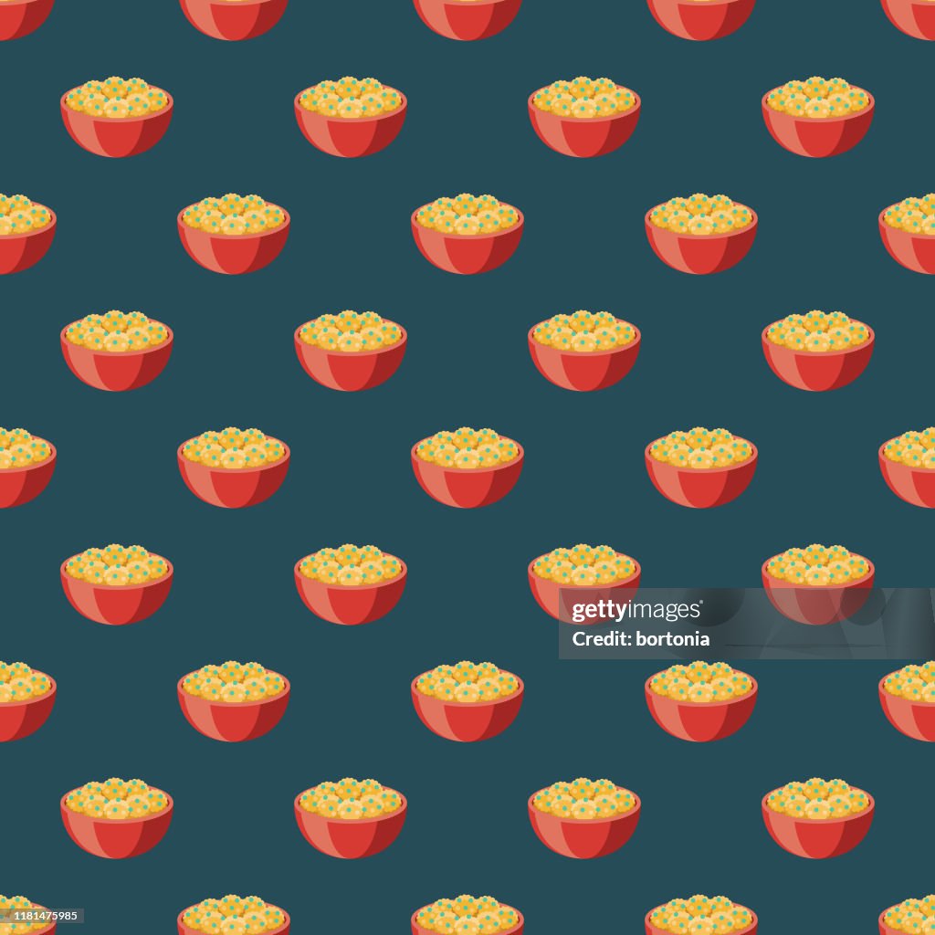 Aloo Gobi Indian Food Pattern