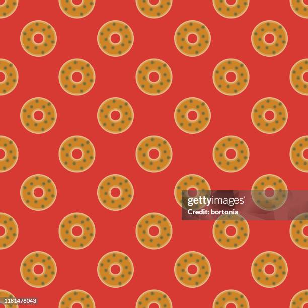 medu vada indian food pattern - fritter stock illustrations