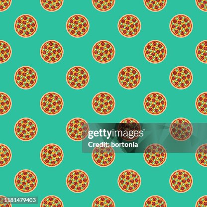 Pepperoni Pattern Free Spicy Pepperoni Pizza Pattern High-Res Vector Graphic - Getty Images