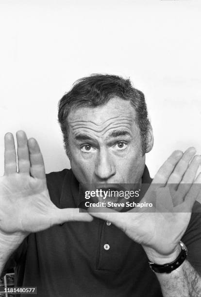 Portrait of American film director, actor, and comedian Mel Brooks, Los Angeles, California, 1974.