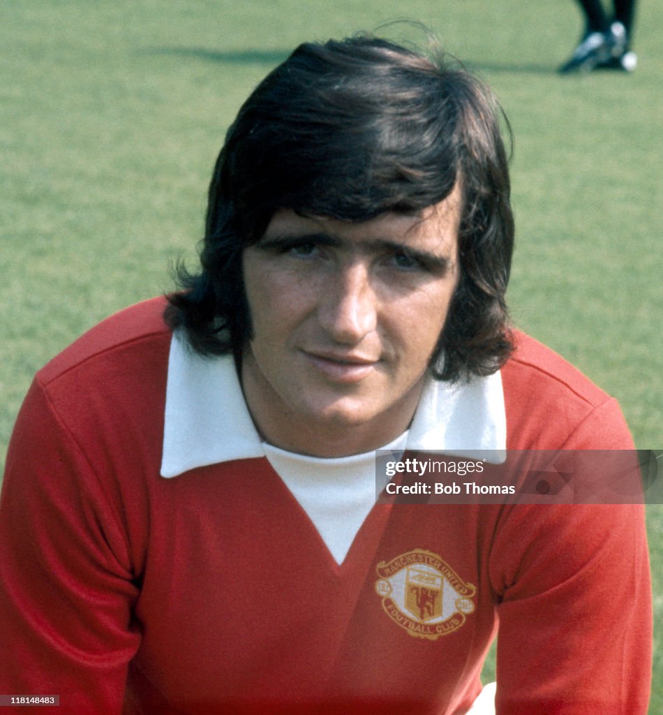 Ian Storey Ian Storey-Moore of Manchester United, at Old Trafford, circa 1972 ...