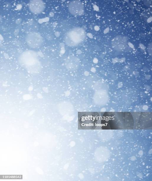 snowing abstract gradient background - frozen and blurred motion stock illustrations