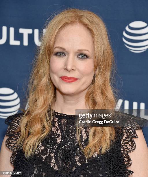 Chelah Horsdal arrives at the Vulture Festival Los Angeles 2019 Day 2 at Hollywood Roosevelt Hotel on November 10, 2019 in Hollywood, California.