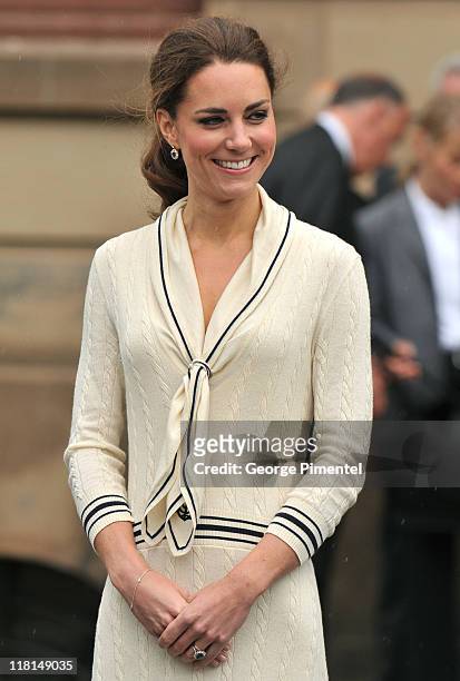 Catherine, Duchess of Cambridge visits the Province House on July 5, 2011 in Charlottetown, Canada.