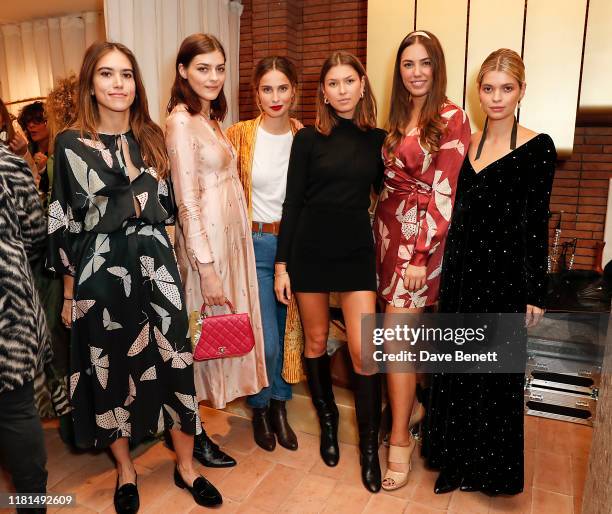 Natalie Salmon, Amber Anderson, Heida Reed, Daniella Copperman, Amber Le Bon and Pixie Geldof attend the Forte Forte store launch on October 16, 2019...