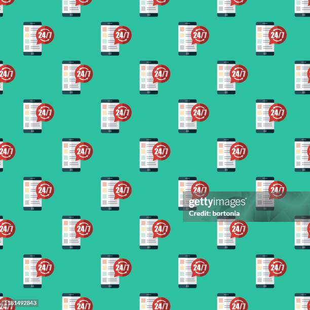 call center customer service pattern - self service stock illustrations