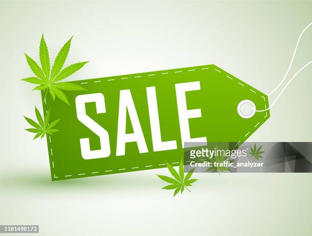 stockillustraties, clipart, cartoons en iconen met marihuana verkoop sticker - rastafari