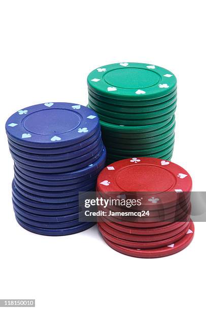 gambling chips - casino tokens checks or chips stock pictures, royalty-free photos & images