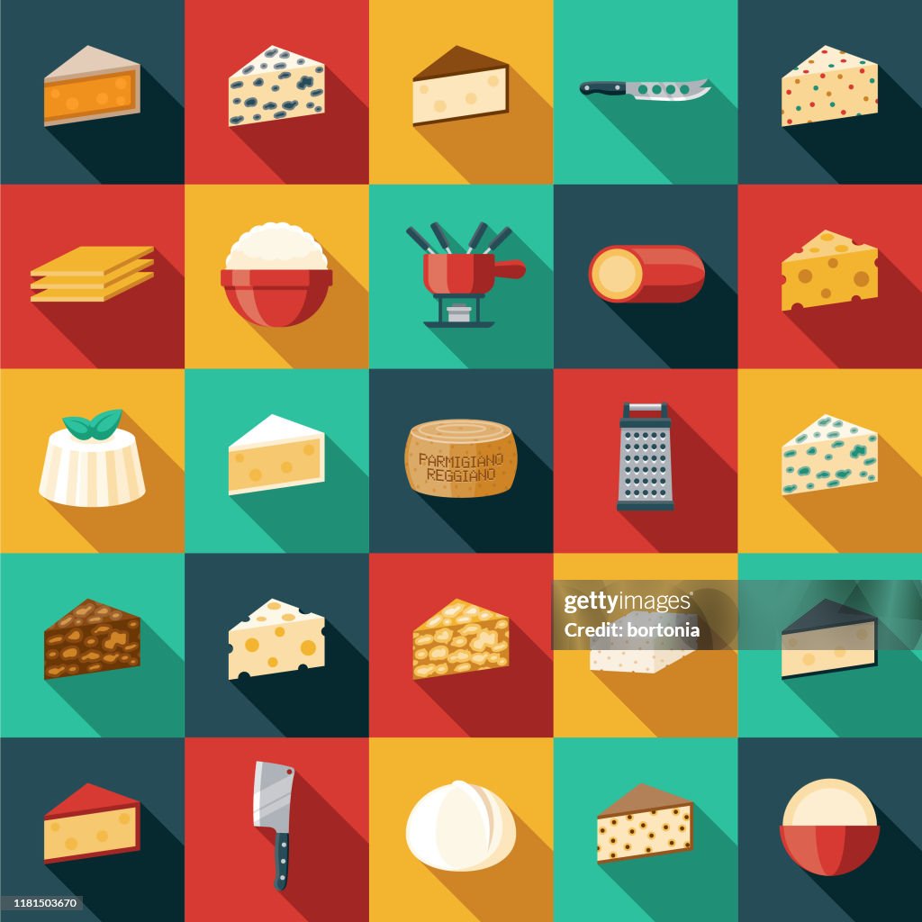 Cheese Icon Set