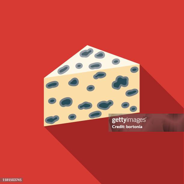 gorgonzola cheese icon - blue cheese stock illustrations