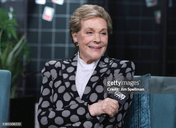 Actress/author Julie Andrews attends the Build Series to discuss "Home Work: A Memoir of My Hollywood Years" at Build Studio on October 16, 2019 in...