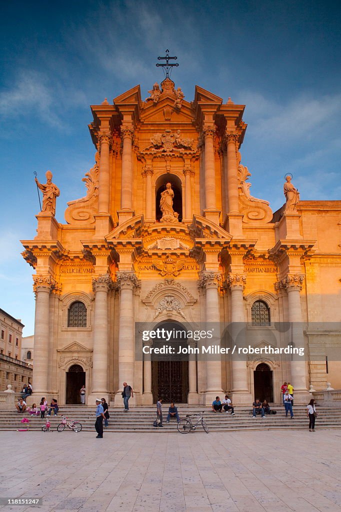 Piazza Duomo, Ortiga, Siracusa, Sicily, Italy, Europe