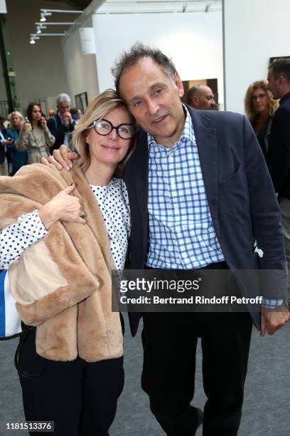 Caroline Thompson and Jean-Pierre Weill attend the FIAC 2019 - International Contemporary Art Fair : Press Preview at le Grand Palais on October 16,...