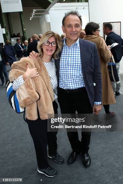 Caroline Thompson and Jean-Pierre Weill attend the FIAC 2019 - International Contemporary Art Fair : Press Preview at le Grand Palais on October 16,...