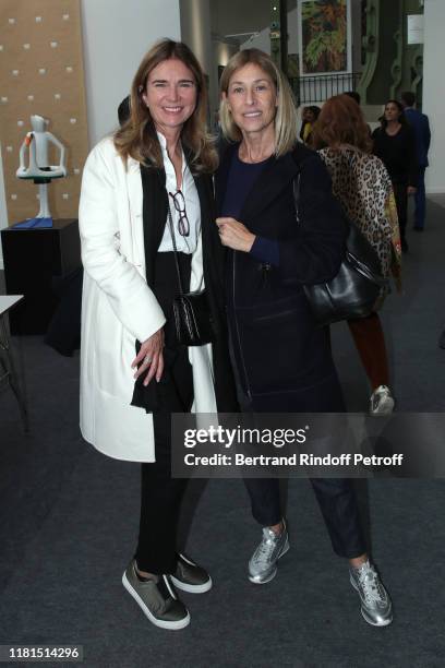 Sophie Agon and Nathalie Bloch-Laine attend the FIAC 2019 - International Contemporary Art Fair : Press Preview at le Grand Palais on October 16,...