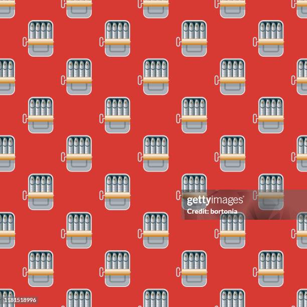sardines portugal pattern - portuguese food stock illustrations