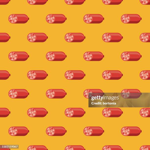 sausage portugal pattern - portuguese food stock illustrations