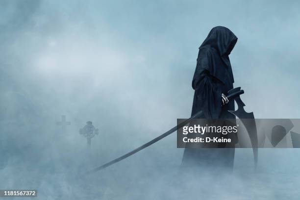grim reaper - killing stock pictures, royalty-free photos & images