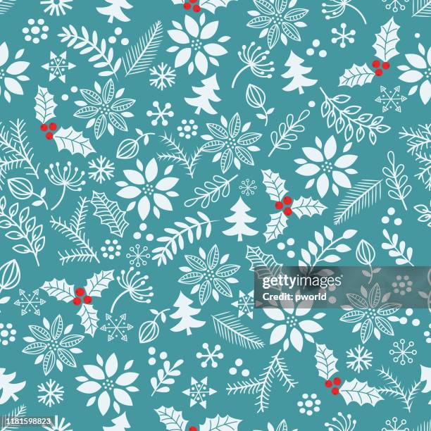 christmas seamless pattern . - christmas seamless pattern stock illustrations