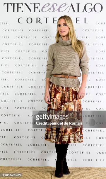 Helene Svedin presents new Cortefiel campaign at Los Gallos on October 17, 2019 in Madrid, Spain.