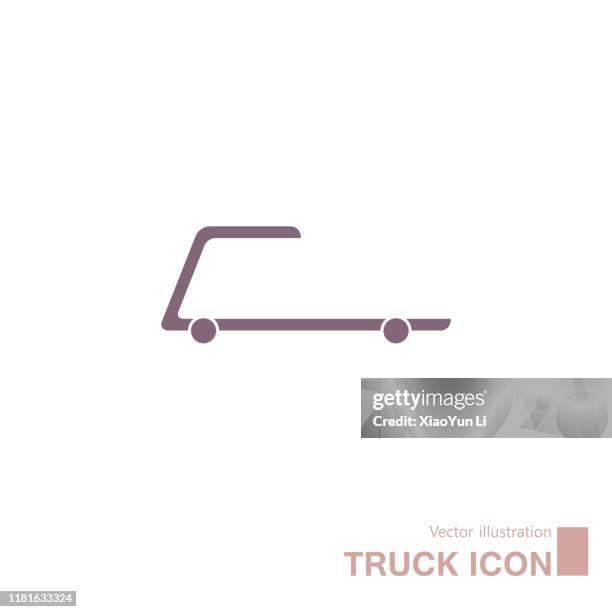 vector drawn truck icon. isolated on white background. - transportation logo stock illustrations