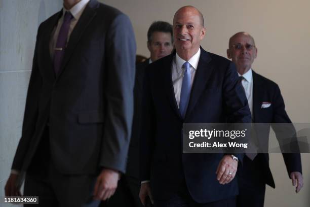 Ambassador to the European Union Gordon Sondland arrives at a closed session before the House Intelligence, Foreign Affairs and Oversight committees...