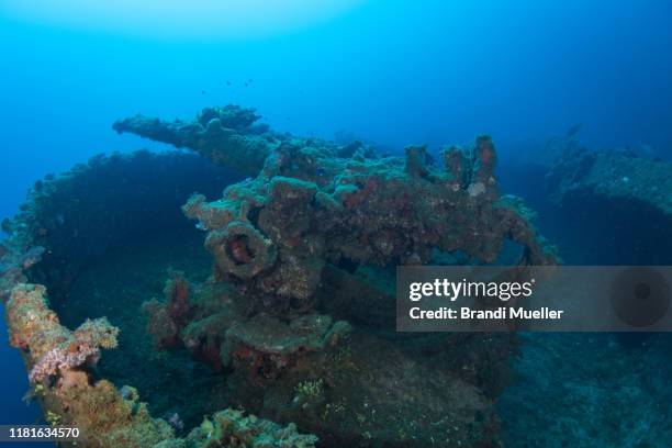uss saratoga underwater, bikini atoll, marshall islands - marshall islands imagens e fotografias de stock