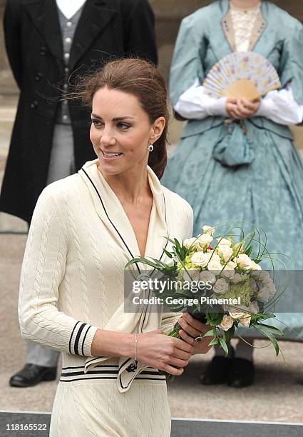 Catherine, Duchess of Cambridge visits the Province House on July 4, 2011 in Charlottetown, Canada.