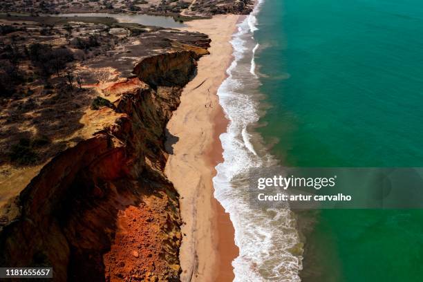 african beach destination from above - angola drone stock pictures, royalty-free photos & images