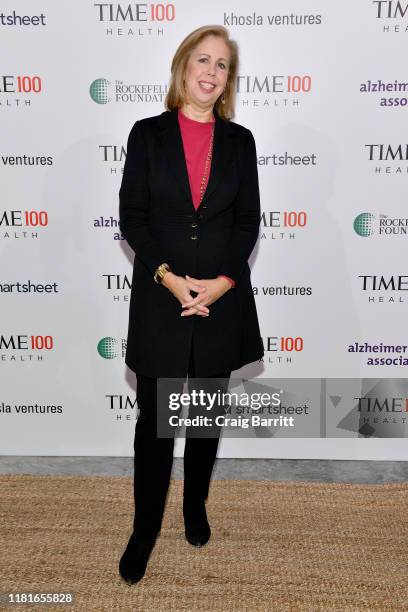 Former Managing Editor for TIME magazine, Nancy Gibbs, arrives at the TIME 100 Health Summit at Pier 17 on October 17, 2019 in New York City.