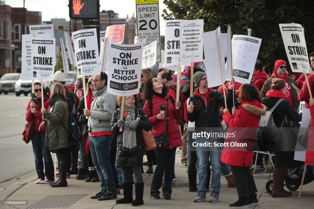 Chicago Public School Teachers Go On Strike