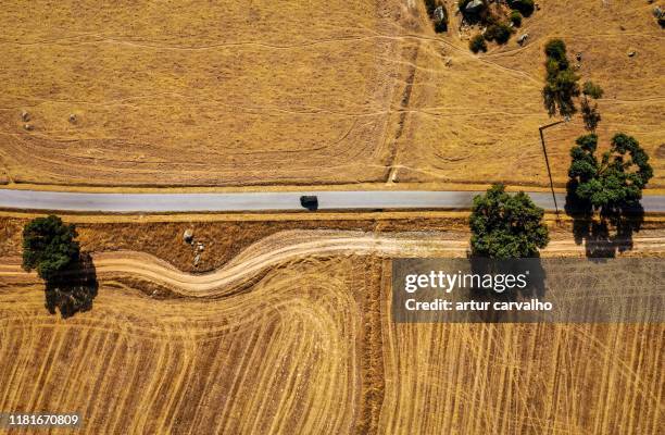 road from above - portugal road stock pictures, royalty-free photos & images
