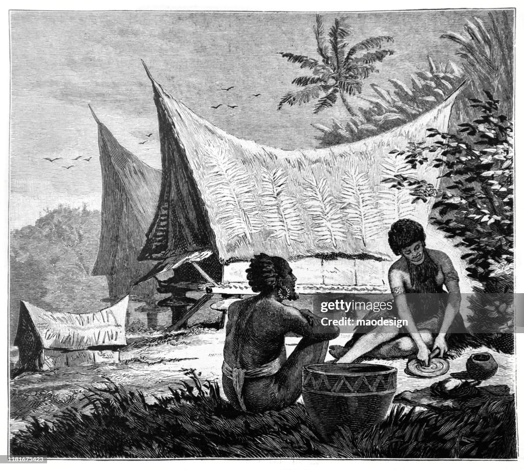 Daily life of the African natives