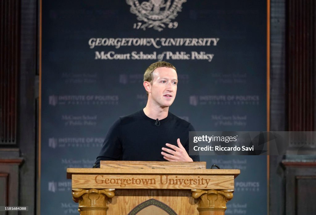 Mark Zuckerberg Talks Free Expression At Georgetown University