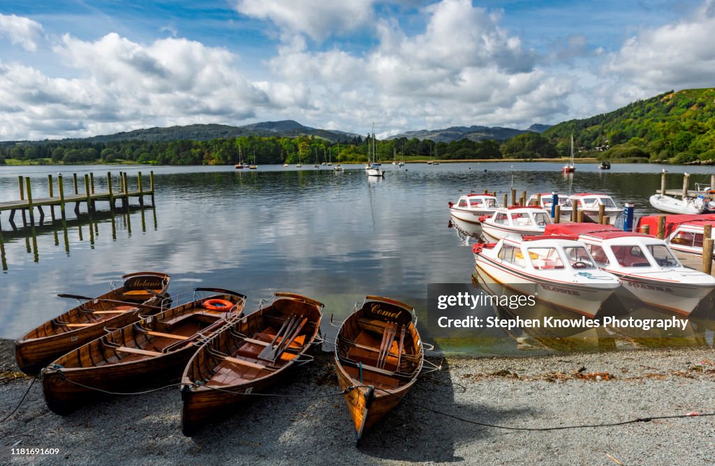 Boating on Windermere, the Lake District