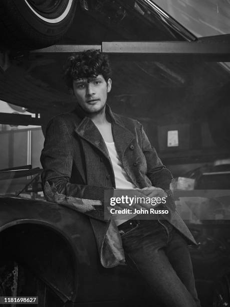 Actor Brett Dier is photographed for Gio Journal on August 1, 2019 in Los Angeles, California.